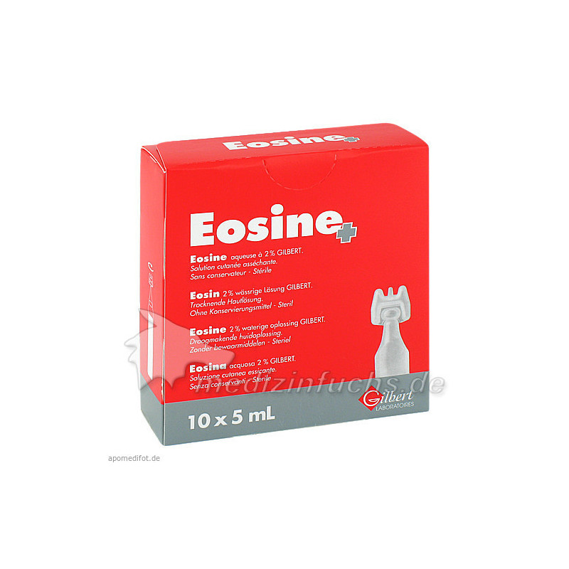 EOSIN 2% wässrige Pflegelösung steril, 10X5 ML – PZN 631002