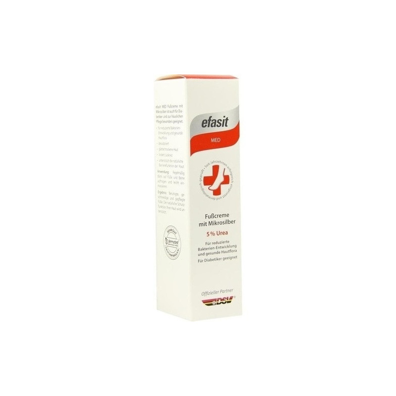 efasit MED Fußcreme mit Mikrosilber, 75 ML – PZN 7681552