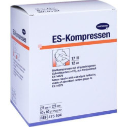 ES-Kompressen steril 7.5x7.5cm Großpackung, 10X10 ST – PZN 6453984
