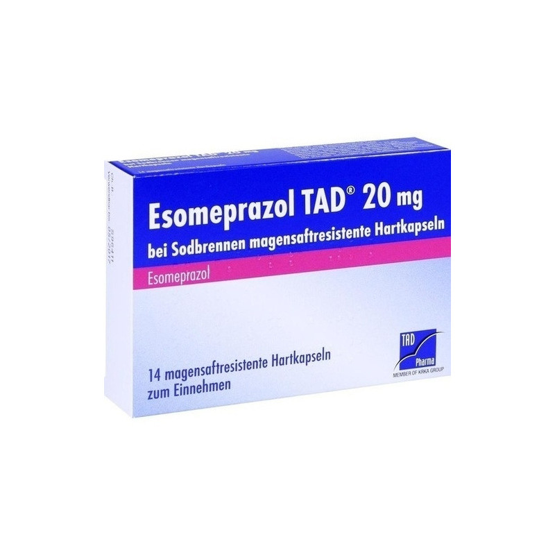 Esomeprazol TAD 20mg bei Sodbrennen, 14 ST – PZN 10963389