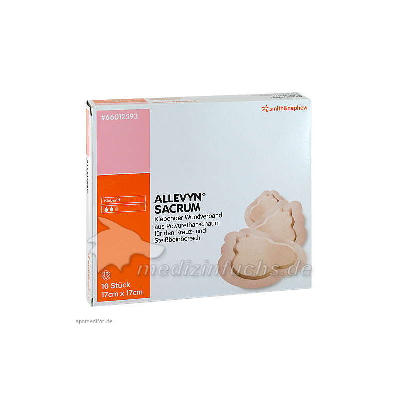 Allevyn Sacrum klein steriler Wundverband, 10 ST – PZN 1313221