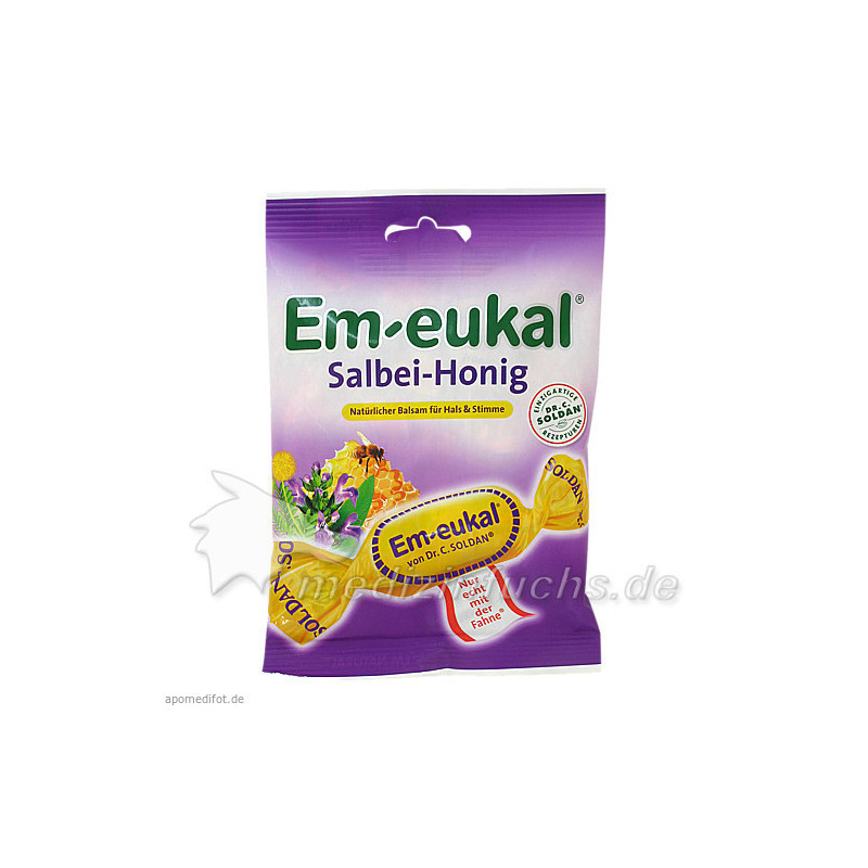 EM EUKAL BONBON Salbei Honig ZH, 75 G – PZN 6464456
