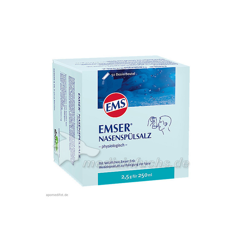 EMSER NASENSPÜLSALZ physiologisch Beutel, 50 ST – PZN 2579665