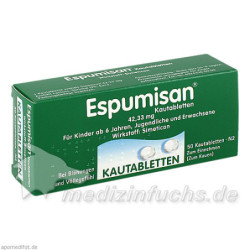 ESPUMISAN KAUTABLETTEN, 50 ST – PZN 6882047