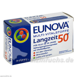 EUNOVA Multi Vitalstoffe Langzeit 50+ Kapseln, 30 ST – PZN 1913748