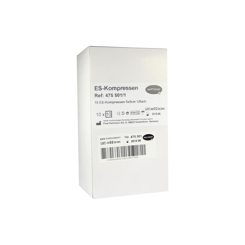 ES-Kompressen steril 5x5cm Großpackung, 10X10 ST – PZN 6453783