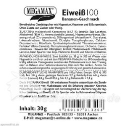 Eiweiss 100 Banane Megamax, 30 G – PZN 9198050