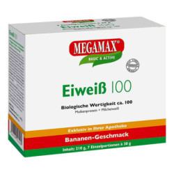 Eiweiss 100 Banane Megamax Pulver (7X30 g) – PZN 10133618