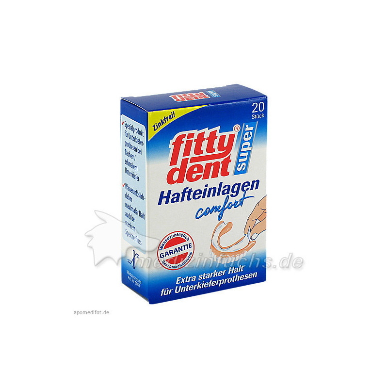 Fittydent Super Haftkleber Einlagen, 20 ST – PZN 262042