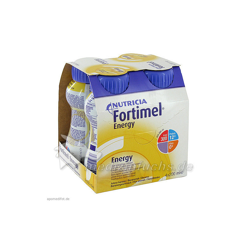 Fortimel Energy Bananengeschmack, 4X200 ML – PZN 1125293