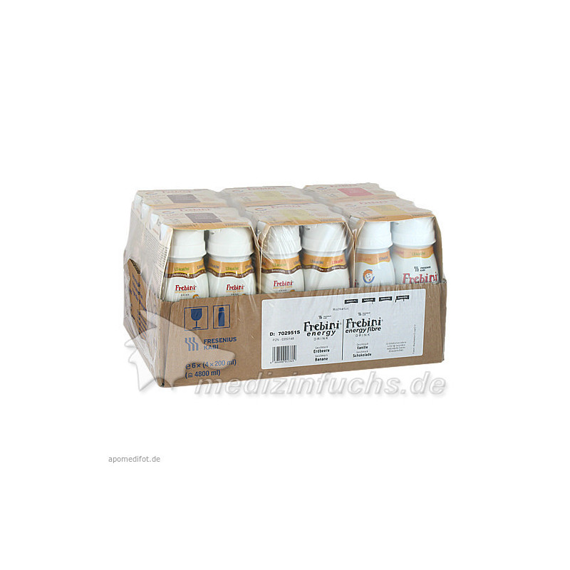 Frebini energy DRINK Mischkarton Trinkflasche, 24X200 ML – PZN 350148