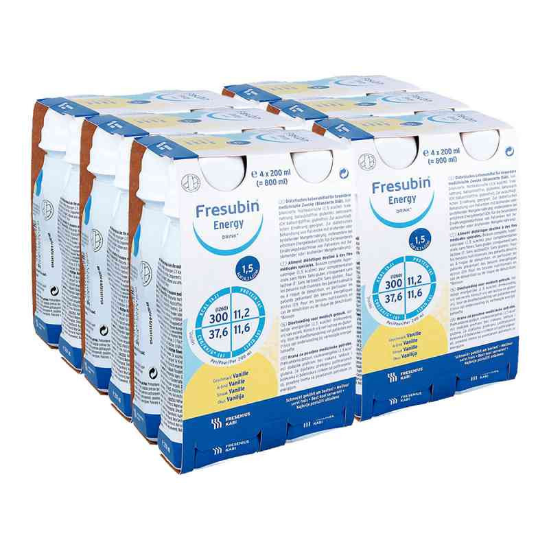 Fresubin Energy Drink Vanille Trinkflasche (6x4x200 ml) – PZN 8100325