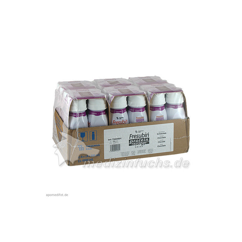 Fresubin protein energy DRINK Schokolade Trinkfla., 6X4X200 ML – PZN 6698711