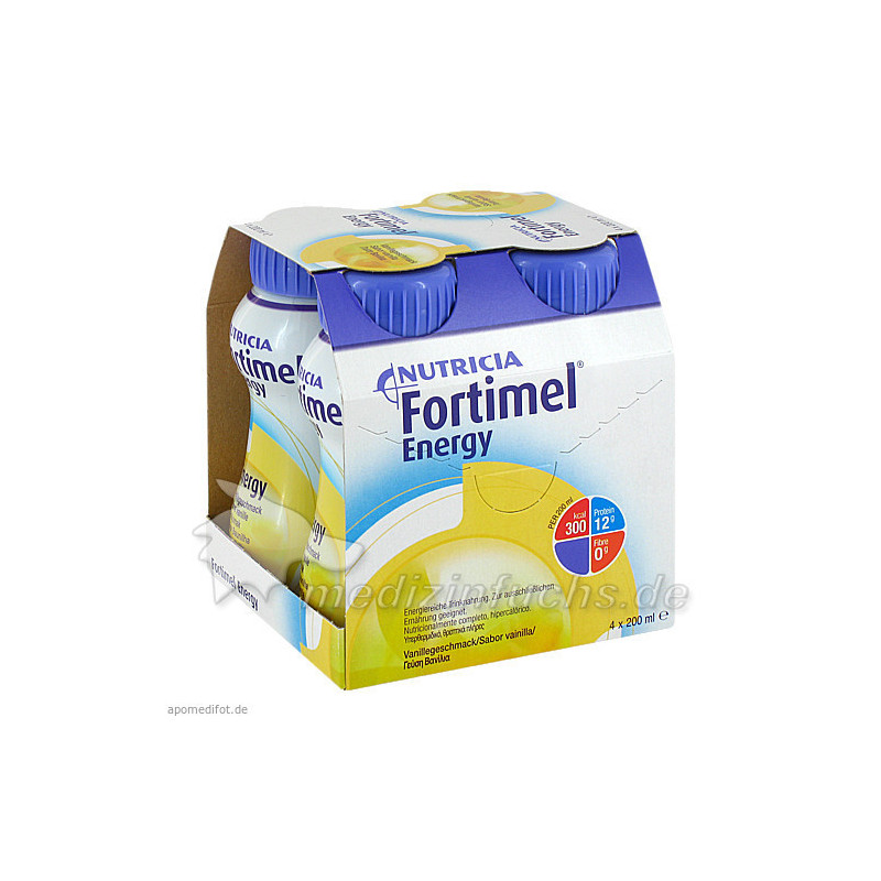 Fortimel Energy Vanillegeschmack, 4X200 ML – PZN 1125488