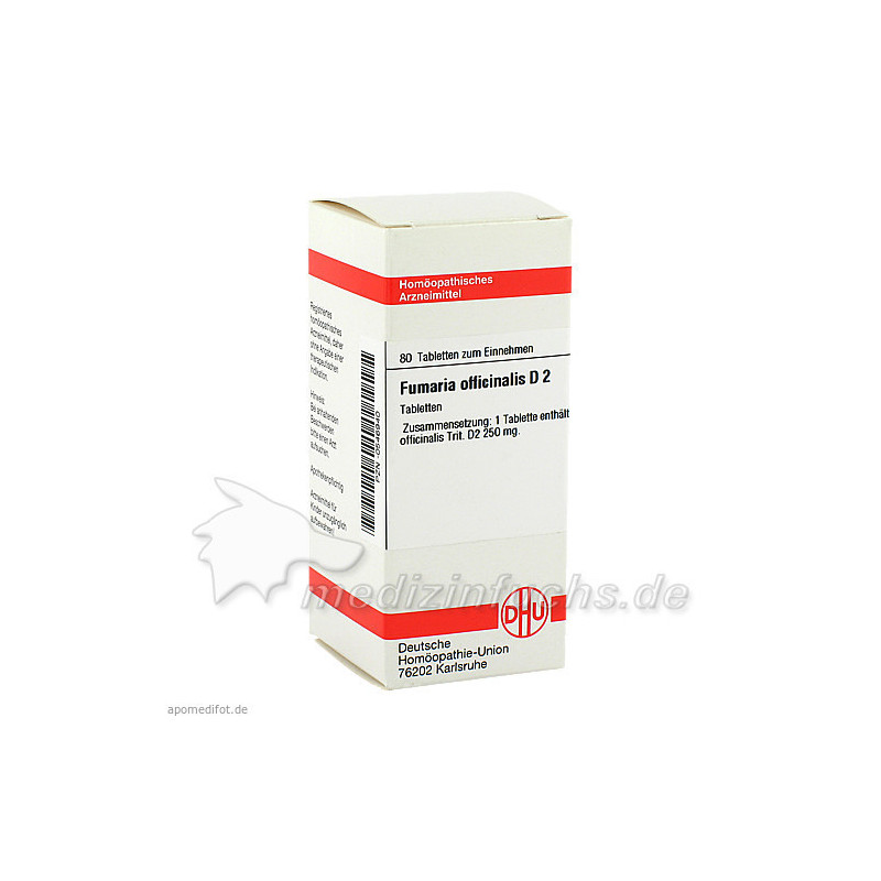 FUMARIA OFFICINALIS D 2, 80 ST – PZN 546940