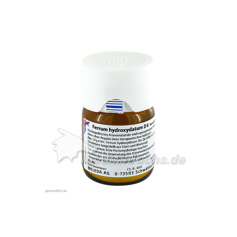 FERRUM HYDROXYDAT D 6, 50 G – PZN 1630594
