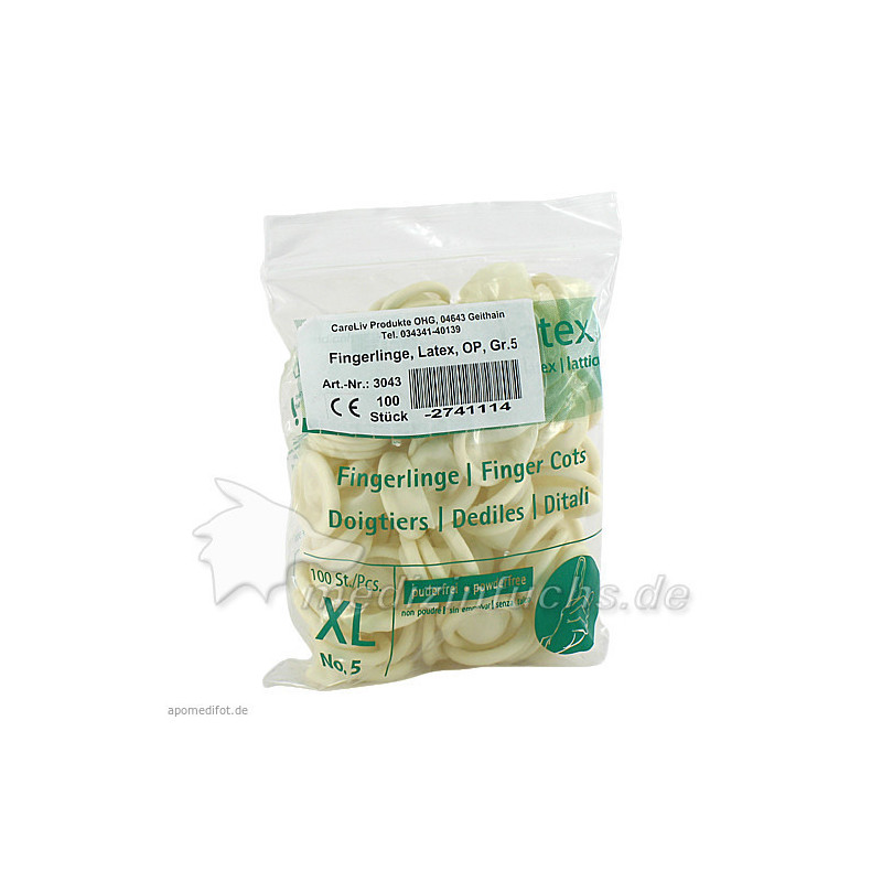 Fingerling Latex OP Gr. 5, 100 ST – PZN 2741114