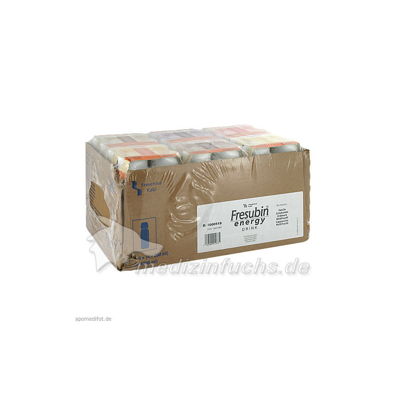 FRESUBIN ENERGY Drink Mischkarton Trinkflasche, 6X4X200 ML – PZN 2174750