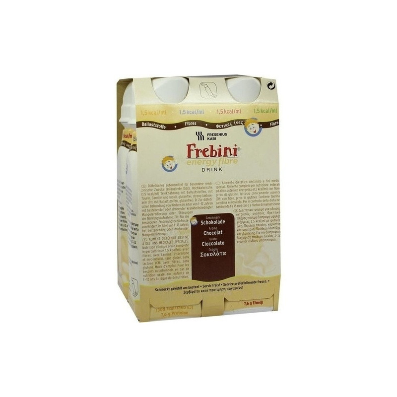 Frebini energy fibre DRINK Schokolade Trinkflasche, 4X200 ML – PZN 66068