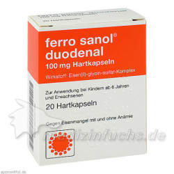 FERRO SANOL DUODENAL magens.res.Pellets in Kapseln, 20 ST – PZN 2520726