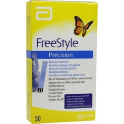 FreeStyle Precision Blutzucker Teststr. o. Codier., 50 ST – PZN 9605101