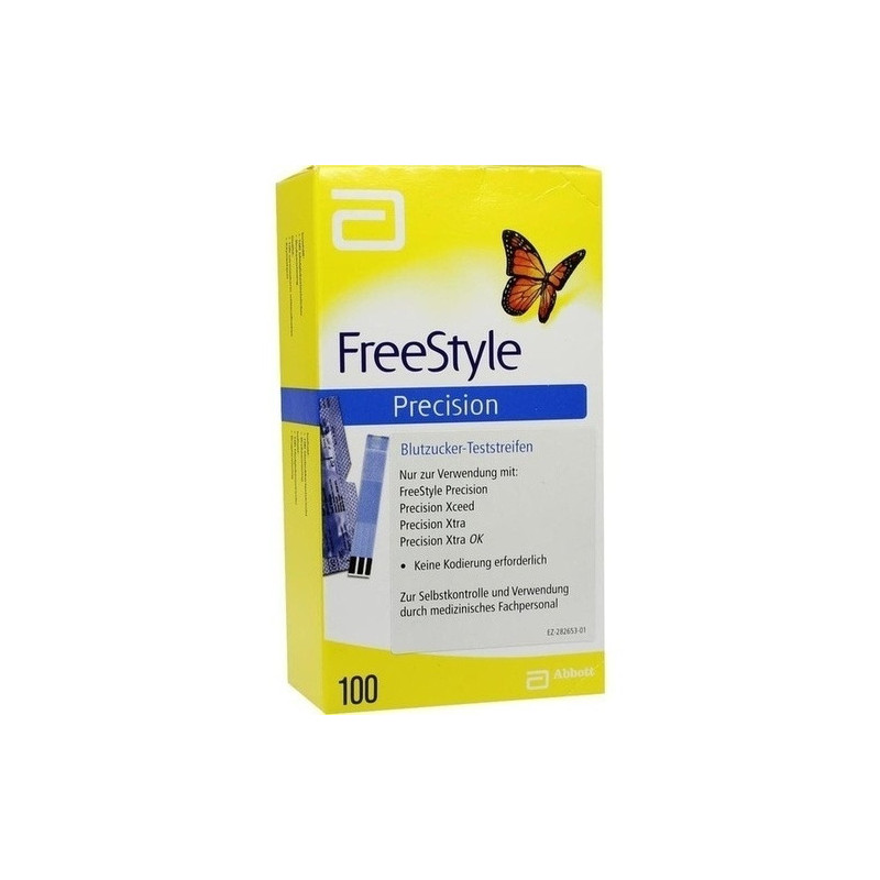 FreeStyle Precision Blutzucker-Teststr.o.Codieren, 100 ST – PZN 9609783