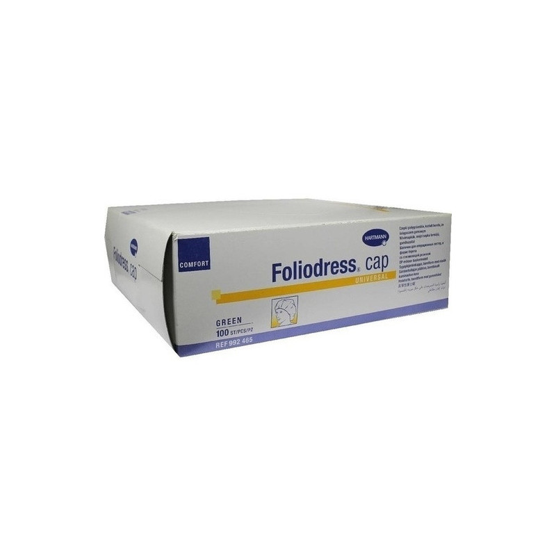 Foliodress cap Comfort Universal grün OP-Hauben, 100 ST – PZN 840102