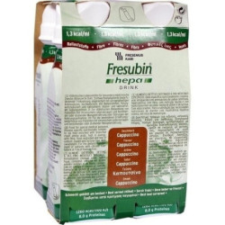 Fresubin hepa DRINK Cappucino Trinkflasche, 4X200 ML – PZN 167527