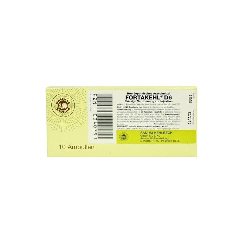 FORTAKEHL D 6 Injektion, 10X1 ML – PZN 40790