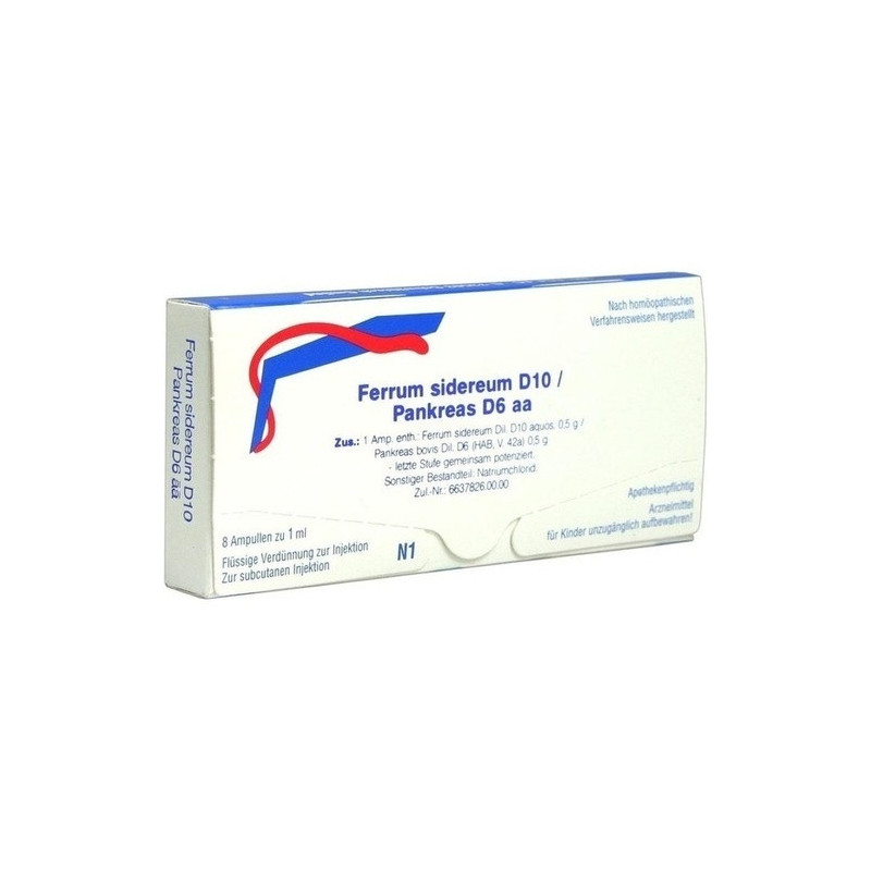 FERRUM SIDEREUM D10 PA D6, 8X1 ML – PZN 1622324