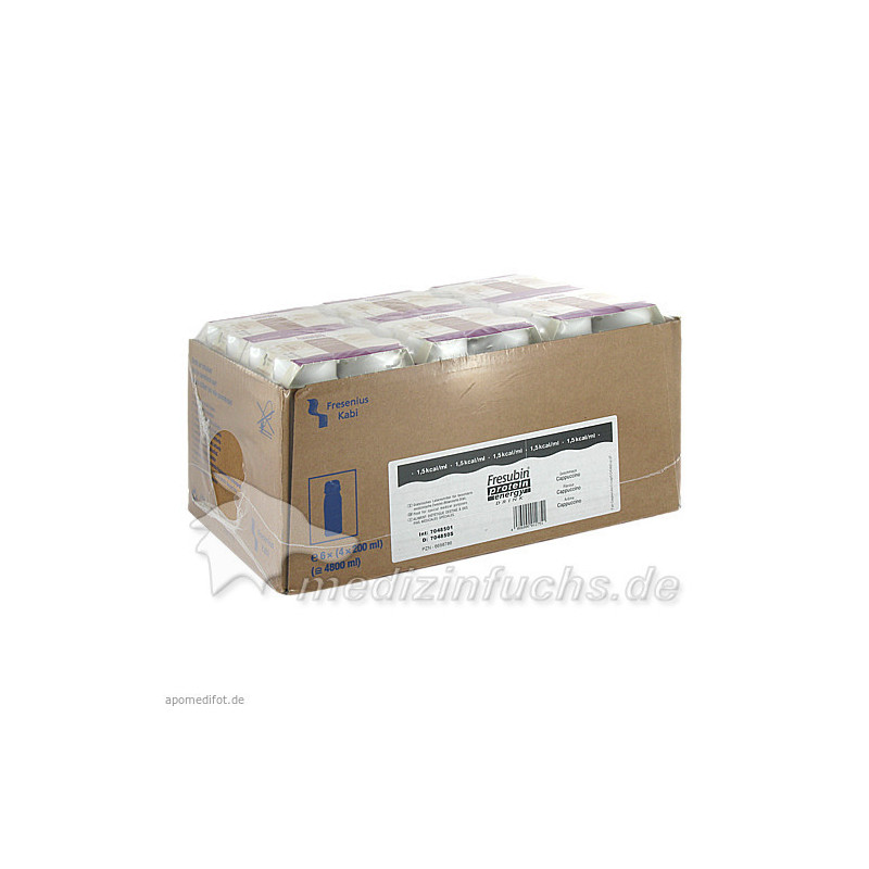 Fresubin-protein energy DRINK Cappuccino Trinkfla., 6X4X200 ML – PZN 6698786