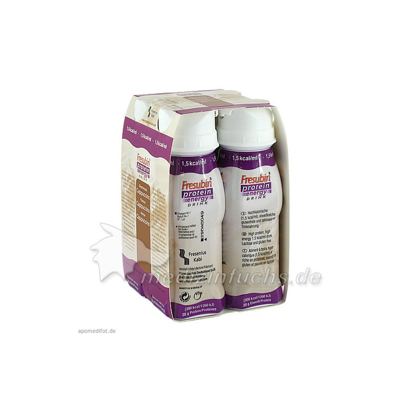 Fresubin protein energy DRINK Cappucino Trinkfla., 4X200 ML – PZN 6698763