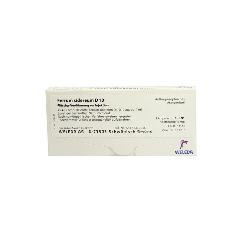 FERRUM SIDEREUM D10, 8X1 ML – PZN 1622258