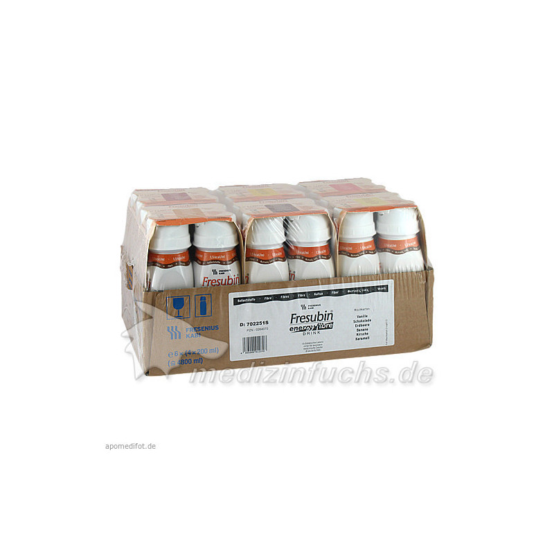 Fresubin energy fibre DRINK Mischkarton Trinkfla., 6X4X200 ML – PZN 264070