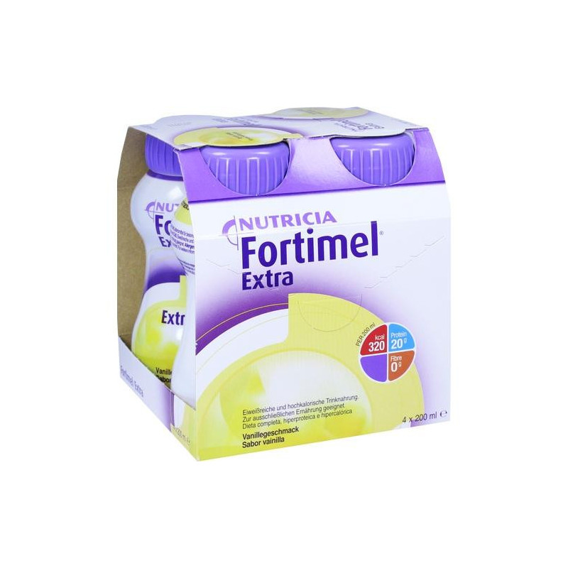 Fortimel Extra Vanillegeschmack, 4X200 ML – PZN 6094019