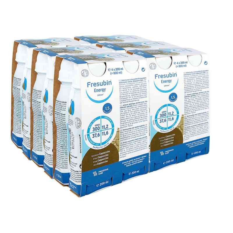 Fresubin Energy Drink Cappuccino Trinkflasche  (6x4x200 ml) – PZN 8100322