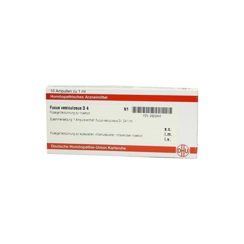 FUCUS VESICULOSUS D 4 Ampullen, 10X1 ML – PZN 2823846
