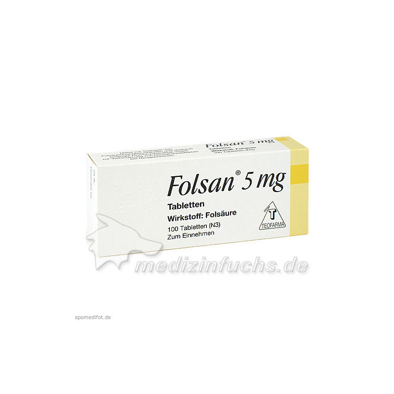 Folsan 5mg, 100 ST – PZN 1300106
