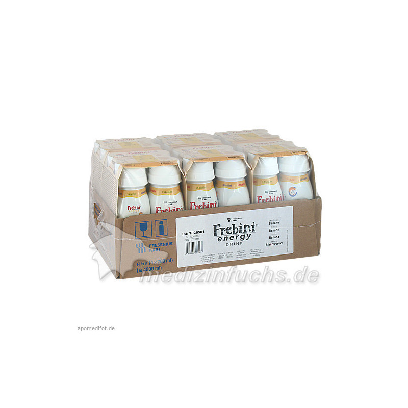 Frebini energy DRINK Banane Trinkflasche, 6X4X200 ML – PZN 323358