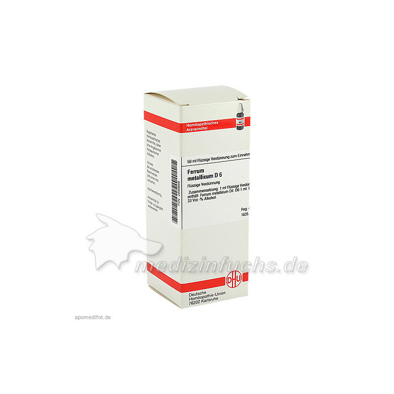 FERRUM MET D 6, 50 ML – PZN 2898666