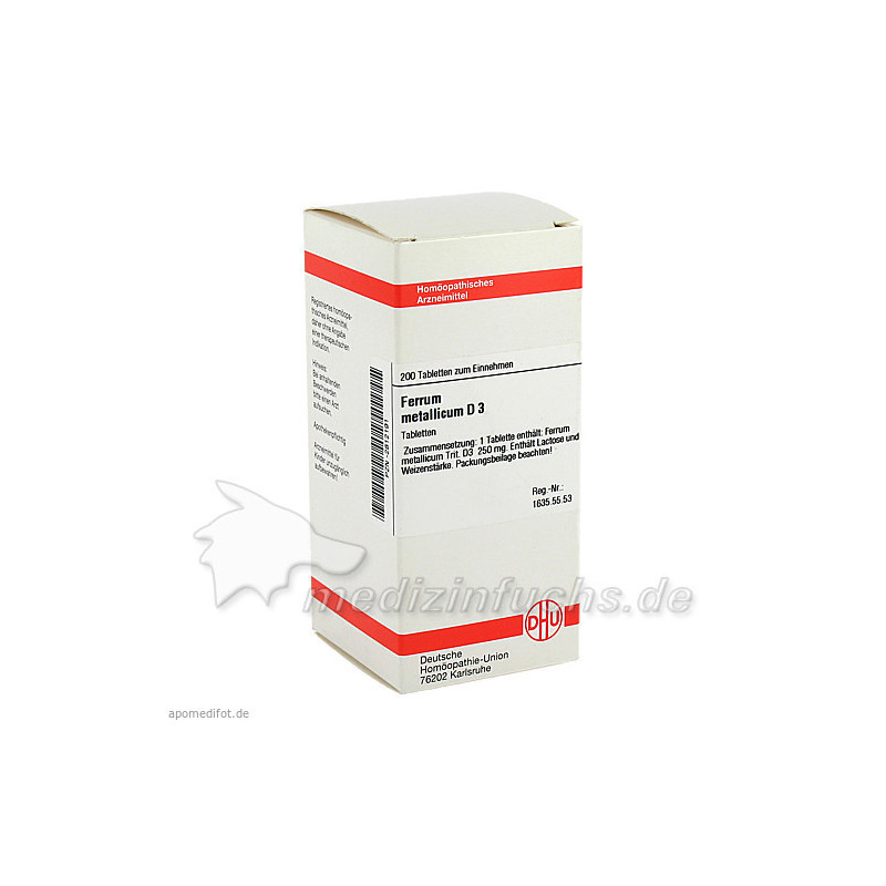 FERRUM MET D 3, 200 ST – PZN 2812191