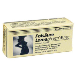 Folsäure Lomapharm 5 mg Tabletten (50 stk) – PZN 1713340
