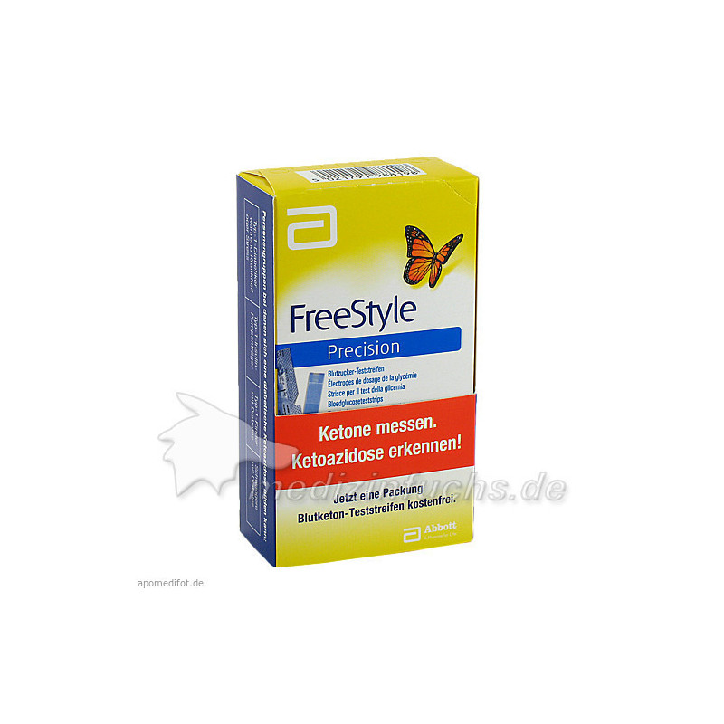 FreeStyle Precision Blutzucker-Teststr. o.Codieren, 100 ST – PZN 6905357