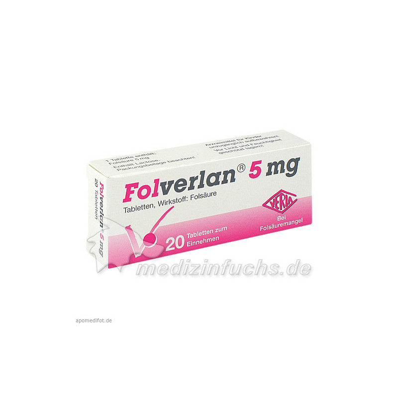 FOLVERLAN 5MG, 20 ST – PZN 7712844