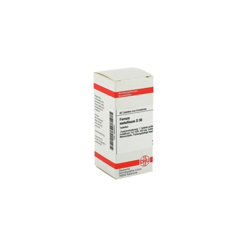 Ferrum Metallicum D 30 Tabletten (80 stk) – PZN 2630343