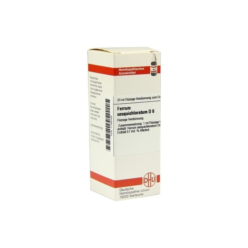 FERRUM SESQUICHLORATUM D 6, 20 ML – PZN 7168056