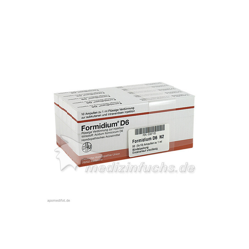 FORMIDIUM D 6 Ampullen, 50X1 ML – PZN 3067105