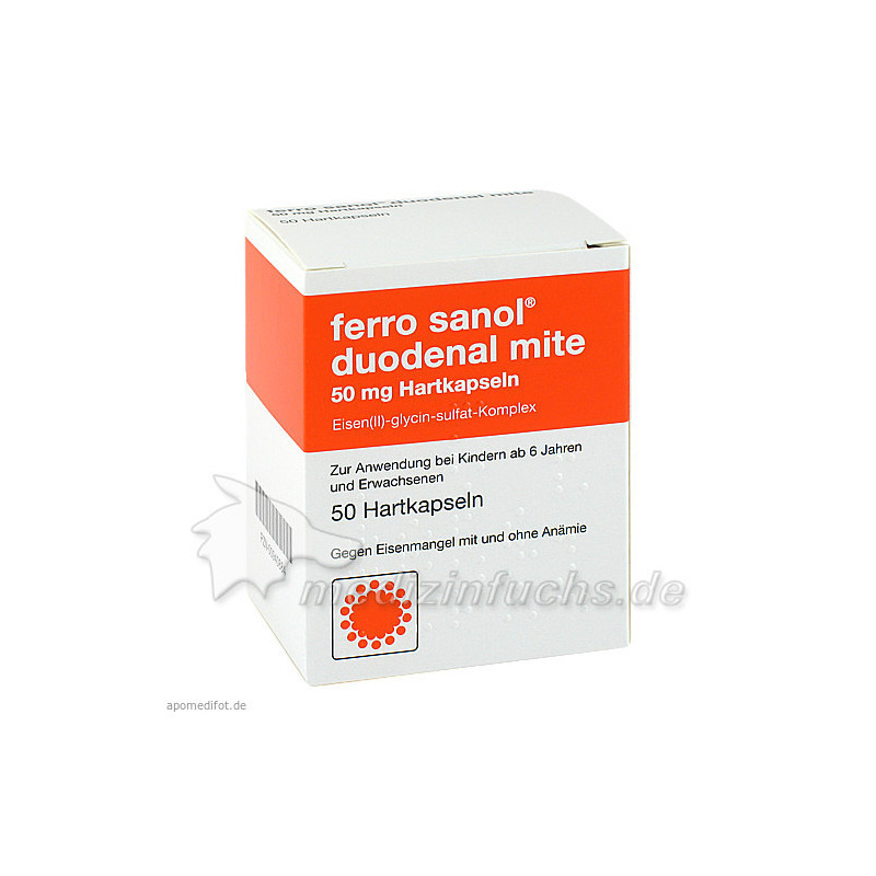 Ferro Sanol duodenal mite 50mg mr.Pellets in Kaps., 50 ST – PZN 940884