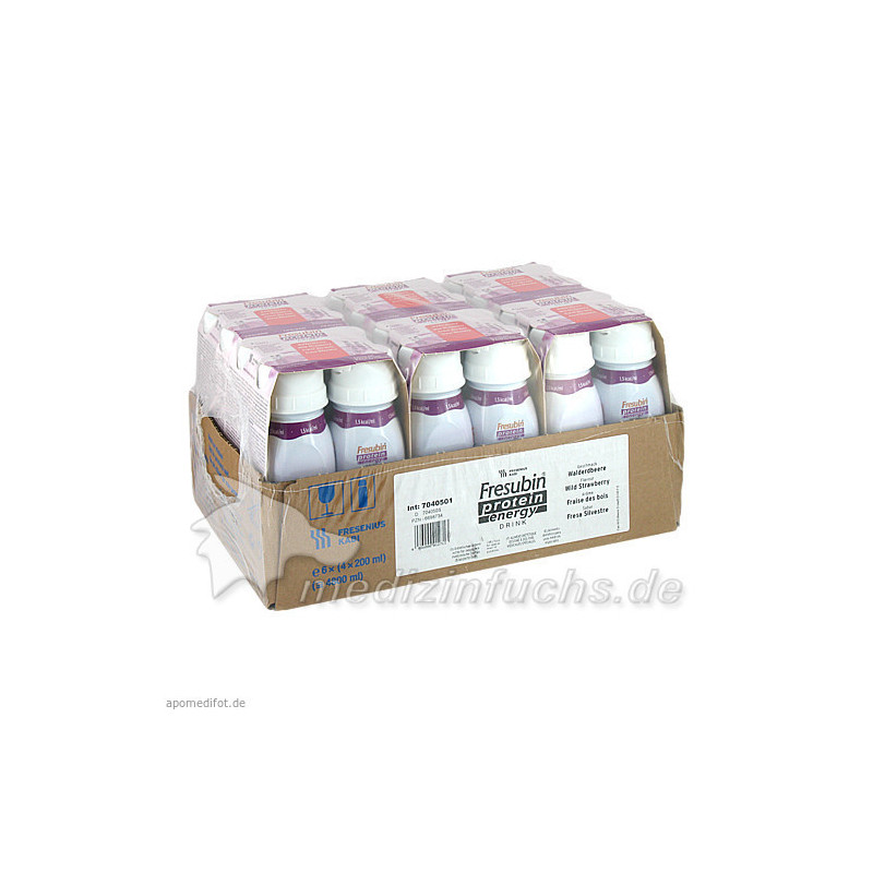 Fresubin protein energy DRINK Walderdbeere Trinkfl, 6X4X200 ML – PZN 6698734