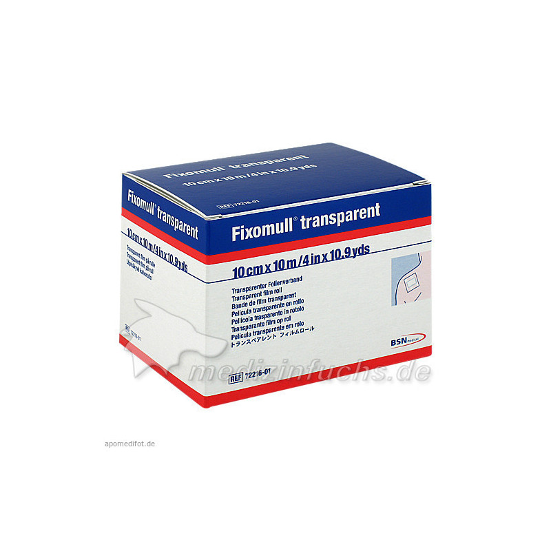 Fixomull transparent 10mx10cm, 1 ST – PZN 3643201